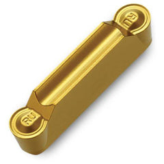 Grooving Insert: TDTRU PV3030, Cermet TiN Finish, Neutral, 0.157″ Cutting Width, Series TDT-RU (Full Radius)