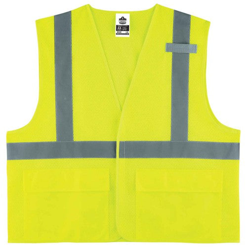 8220HL L/ XL Lime Standard Mesh Vest Type R Class 2 - Exact Tool & Supply