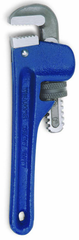 2-9/16" Pipe Capacity - 14" OAL - Cast Iron Heavy Duty Pipe Wrench - Exact Tool & Supply