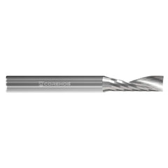 Square End Mill: 1/4'' Dia, 3/4'' LOC, 2.5'' OAL, 1 Flute, Solid Carbide Single End, Uncoated, Upcut Flute