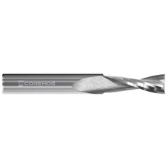 Square End Mill: 0.187'' Dia, 0.562'' LOC, 2'' OAL, 3 Flutes, Solid Carbide Single End, Uncoated, Upcut Flute, Centercutting
