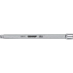 Socket Extensions; Extension Type: Ball Locking; Drive Size: 1/4 in; Finish: Chrome-Plated; Overall Length (mm): 148.00; Material: Chrome Vanadium; Steel; Standards: ISO 3316; DIN 3123; Overall Length: 148.00