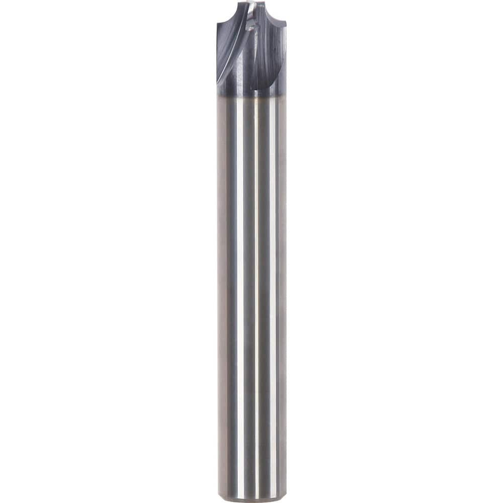 Chamfer Mills; Number Of Flutes: 4; End Type: Single; Included Centerline Angle: 120; Included Side Angle: 30