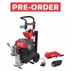 Milwaukee Tool - Electric & Gas Drain Cleaning Machines Type of Power: Cordless For Minimum Pipe Size: 3 (Inch) - Exact Tool & Supply
