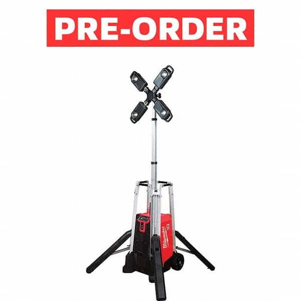 Milwaukee Tool - Portable Work Lights Portable Type: Floor Lamp Type: LED - Exact Tool & Supply
