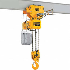 Harrington Hoist - Electric Hoists Type: Electric Chain Hoist Load Capacity (Ton): 10 - Exact Tool & Supply
