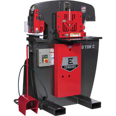 Edwards Manufacturing - Ironworkers; Throat Depth (Inch): 7 ; Punching Pressure (Ton): 40.00 ; Punching Capacity (Inch): 1 diam. in 1/2 Mild Steel ; 90? V. Notching Capacity (Inch): 1 ; 45? Angle Shearing Capacity (Inch): 3x3x1/4 ; 90? Angle Shearing Cap - Exact Tool & Supply