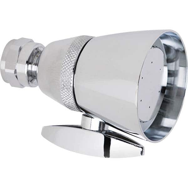 Chicago Faucets - Shower Heads & Accessories; Type: Shower Head w/Brass Ball Joint ; Material: Brass ; GPM: 2.50 ; Face Diameter: 2-1/4 (Inch); Finish/Coating: N/A - Exact Tool & Supply
