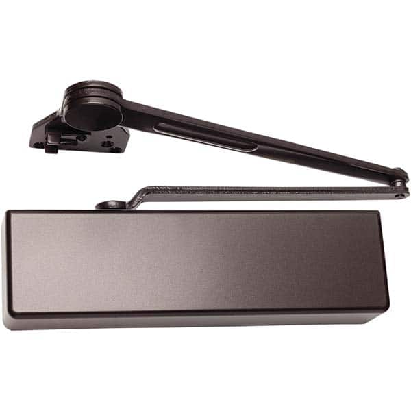 Falcon - Manual Dampers Type: Dead Stop Door Closer Closer Body Length: 13.6 (Decimal Inch) - Exact Tool & Supply