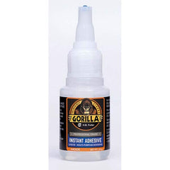 GorillaPro - 20 g Squeeze Bottle Clear Instant Adhesive - Exact Tool & Supply