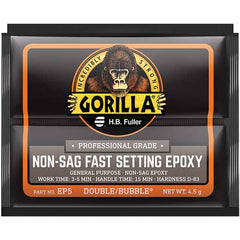 GorillaPro - Smaller than 1 oz. Foil Pack Non-Sag Fast Setting Epoxy - Exact Tool & Supply