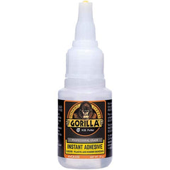GorillaPro - 20 g Squeeze Bottle Clear Instant Adhesive - Exact Tool & Supply