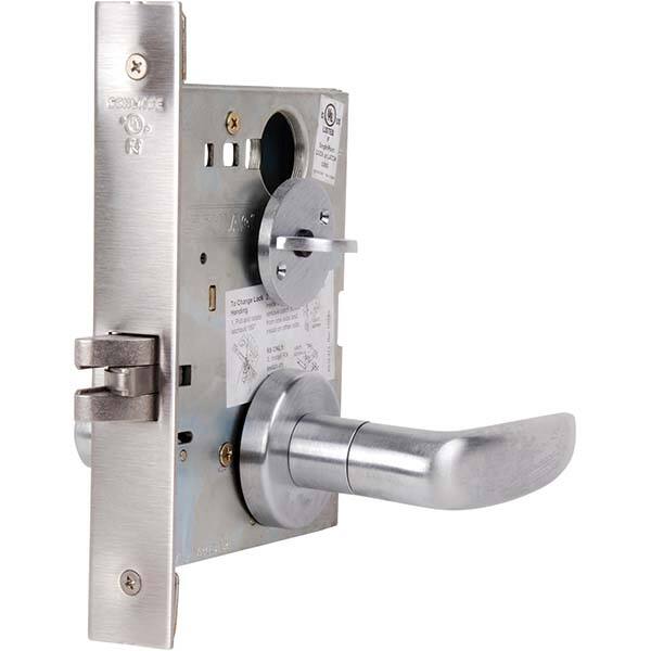 Schlage - Lever Locksets Type: Privacy Door Thickness: 1-3/4 - Exact Tool & Supply