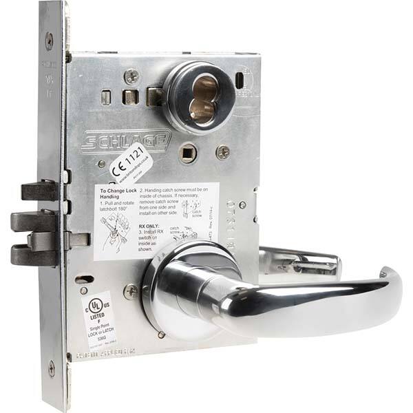 Schlage - Lever Locksets Type: Office Door Thickness: 1-3/4 - Exact Tool & Supply