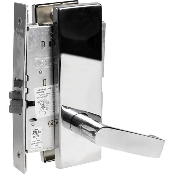 Schlage - Lever Locksets Type: Passage Door Thickness: 1-3/4 - Exact Tool & Supply