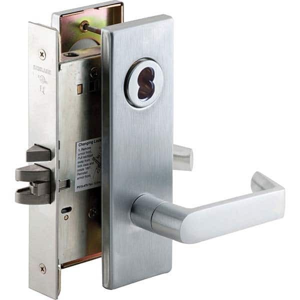 Schlage - Lever Locksets Type: Entry Door Thickness: 1-3/4 - Exact Tool & Supply