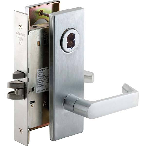 Schlage - Lever Locksets Type: Classroom Door Thickness: 1-3/4 - Exact Tool & Supply