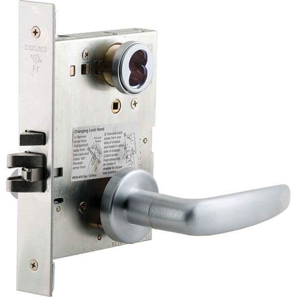 Schlage - Lever Locksets Type: Entry Door Thickness: 1-3/4 - Exact Tool & Supply