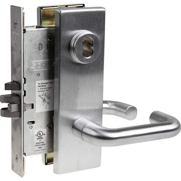 Schlage - Lever Locksets Type: Office Door Thickness: 1-3/4 - Exact Tool & Supply