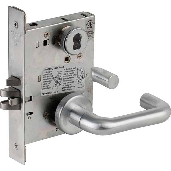 Schlage - Lever Locksets Type: Classroom Door Thickness: 1-3/4 - Exact Tool & Supply
