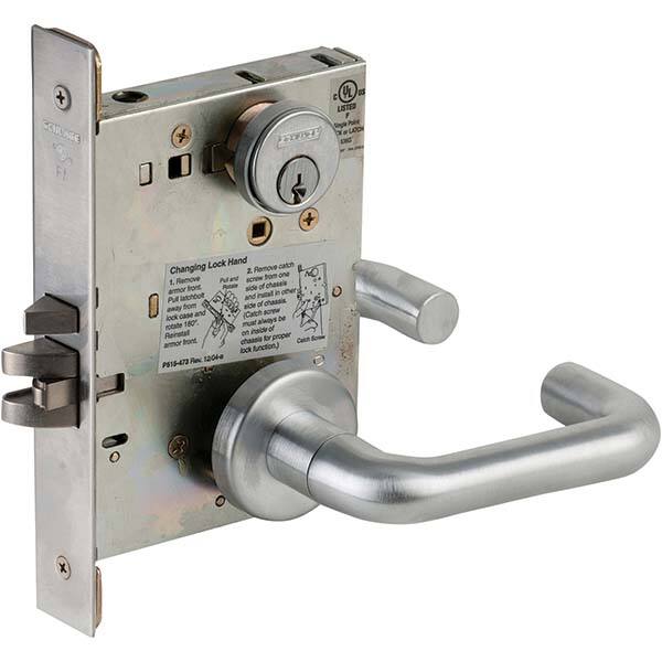Schlage - Lever Locksets Type: Storeroom Door Thickness: 1-3/4 - Exact Tool & Supply