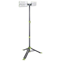 PowerSmith - Portable Work Lights Portable Type: Floor; Twin Angle Light; Tripod Lamp Type: LED - Exact Tool & Supply