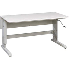 Treston - Stationary Work Benches, Tables Type: Concept Crank Table Top Material: Laminate - Exact Tool & Supply