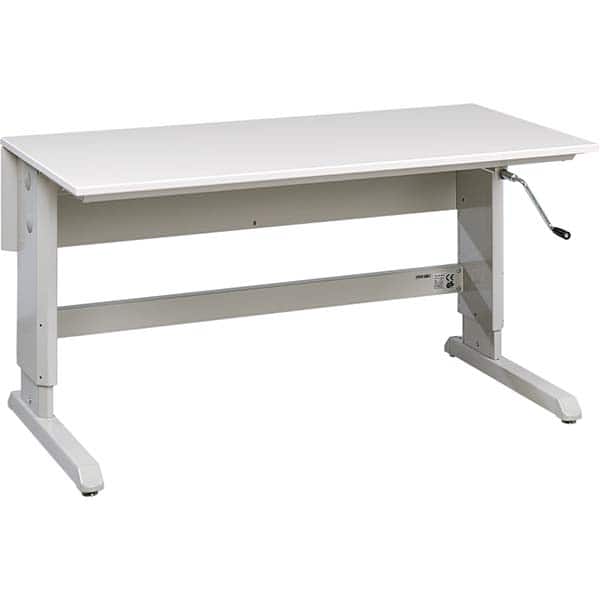 Treston - Stationary Work Benches, Tables Type: Laminate Top Crank Table Top Material: Laminate - Exact Tool & Supply