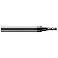 Harvey Tool - 1/8" Diam, 3/8" LOC, 4 Flute Solid Carbide Ball End Mill - Exact Tool & Supply