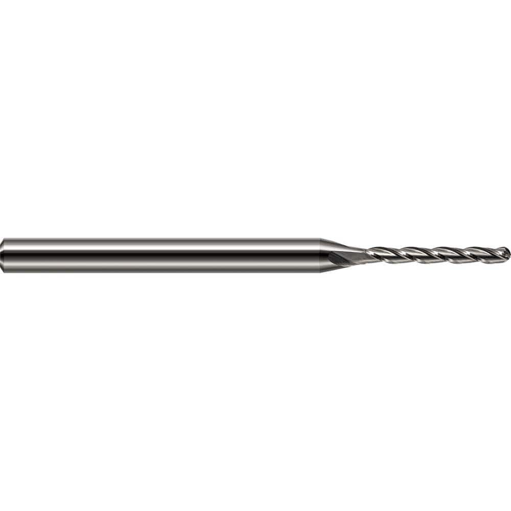 Harvey Tool - Ball End Mills; Mill Diameter (Inch): 3/16 ; Mill Diameter (Decimal Inch): 0.1875 ; Number of Flutes: 4 ; Length of Cut (Inch): 1-7/8 ; Length of Cut (Decimal Inch): 1.8750 ; Material: Solid Carbide - Exact Tool & Supply