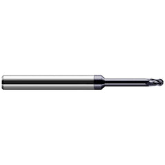 Harvey Tool - Ball End Mills; Mill Diameter (Decimal Inch): 0.0700 ; Number of Flutes: 4 ; Length of Cut (Decimal Inch): 0.1050 ; Material: Solid Carbide ; Overall Length (Inch): 2-1/2 ; Overall Length (Decimal Inch): 2.50000 - Exact Tool & Supply