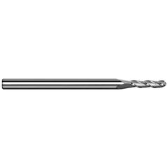 Harvey Tool - Ball End Mills; Mill Diameter (mm): 1.80 ; Mill Diameter (Decimal Inch): 0.0709 ; Number of Flutes: 3 ; Length of Cut (mm): 5.5000 ; Length of Cut (Decimal Inch): 0.2165 ; Material: Solid Carbide - Exact Tool & Supply