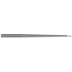 Harvey Tool - Ball End Mills; Mill Diameter (Inch): 3/16 ; Mill Diameter (Decimal Inch): 0.1875 ; Number of Flutes: 2 ; Length of Cut (Decimal Inch): 0.1500 ; Material: Solid Carbide ; Overall Length (Inch): 4 - Exact Tool & Supply