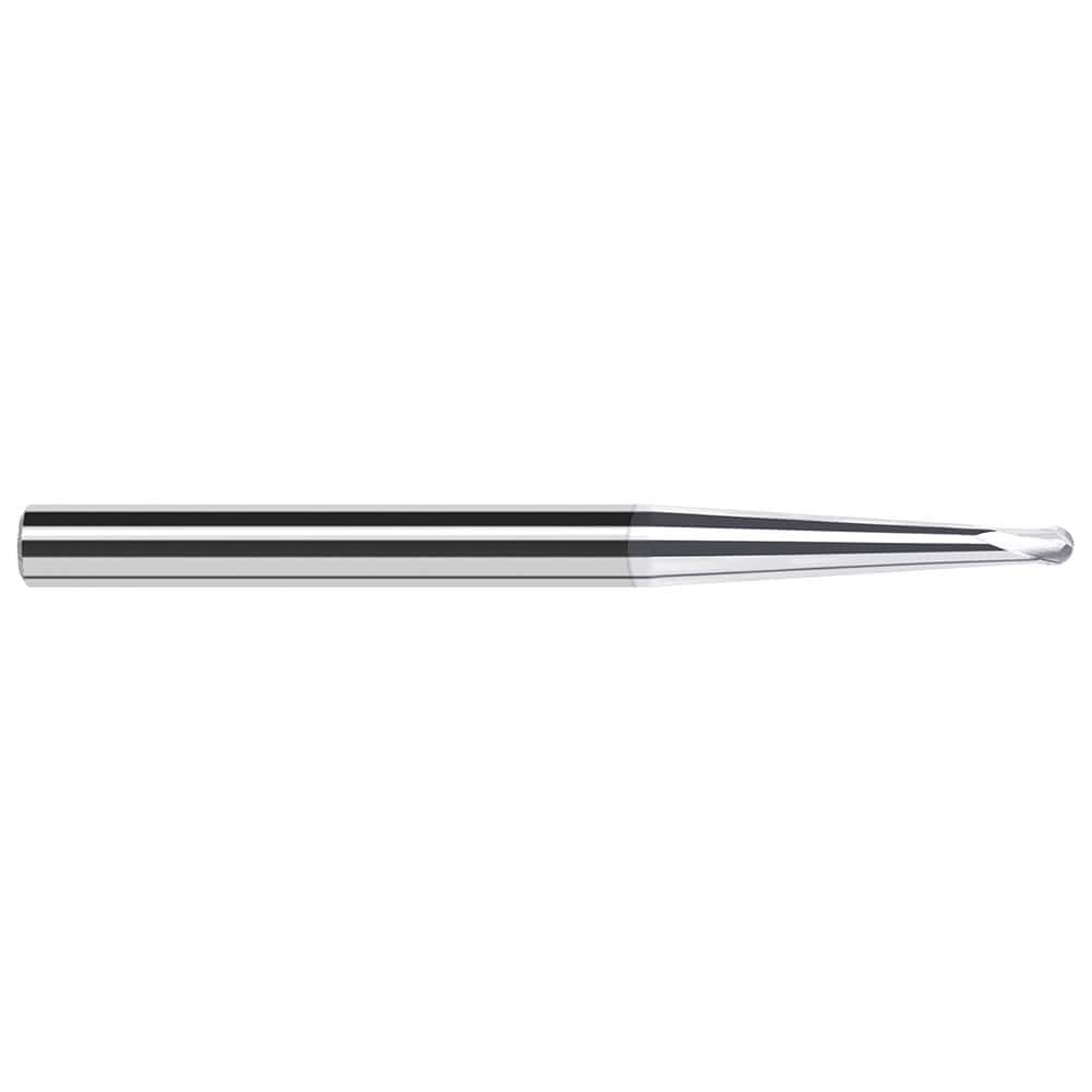 Harvey Tool - Ball End Mills; Mill Diameter (Inch): 5/64 ; Mill Diameter (Decimal Inch): 0.0780 ; Number of Flutes: 2 ; Length of Cut (Inch): 1/16 ; Length of Cut (Decimal Inch): 0.0620 ; Material: Solid Carbide - Exact Tool & Supply