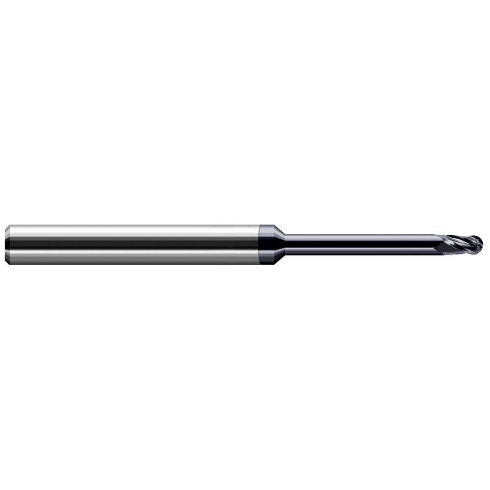 Harvey Tool - Ball End Mills; Mill Diameter (Inch): 3/16 ; Mill Diameter (Decimal Inch): 0.1875 ; Number of Flutes: 4 ; Length of Cut (Inch): 9/32 ; Length of Cut (Decimal Inch): 0.2810 ; Material: Solid Carbide - Exact Tool & Supply