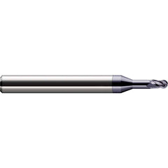 Harvey Tool - Ball End Mills; Mill Diameter (Inch): 3/32 ; Mill Diameter (Decimal Inch): 0.0930 ; Number of Flutes: 3 ; Length of Cut (Inch): 9/64 ; Length of Cut (Decimal Inch): 0.1400 ; Material: Solid Carbide - Exact Tool & Supply