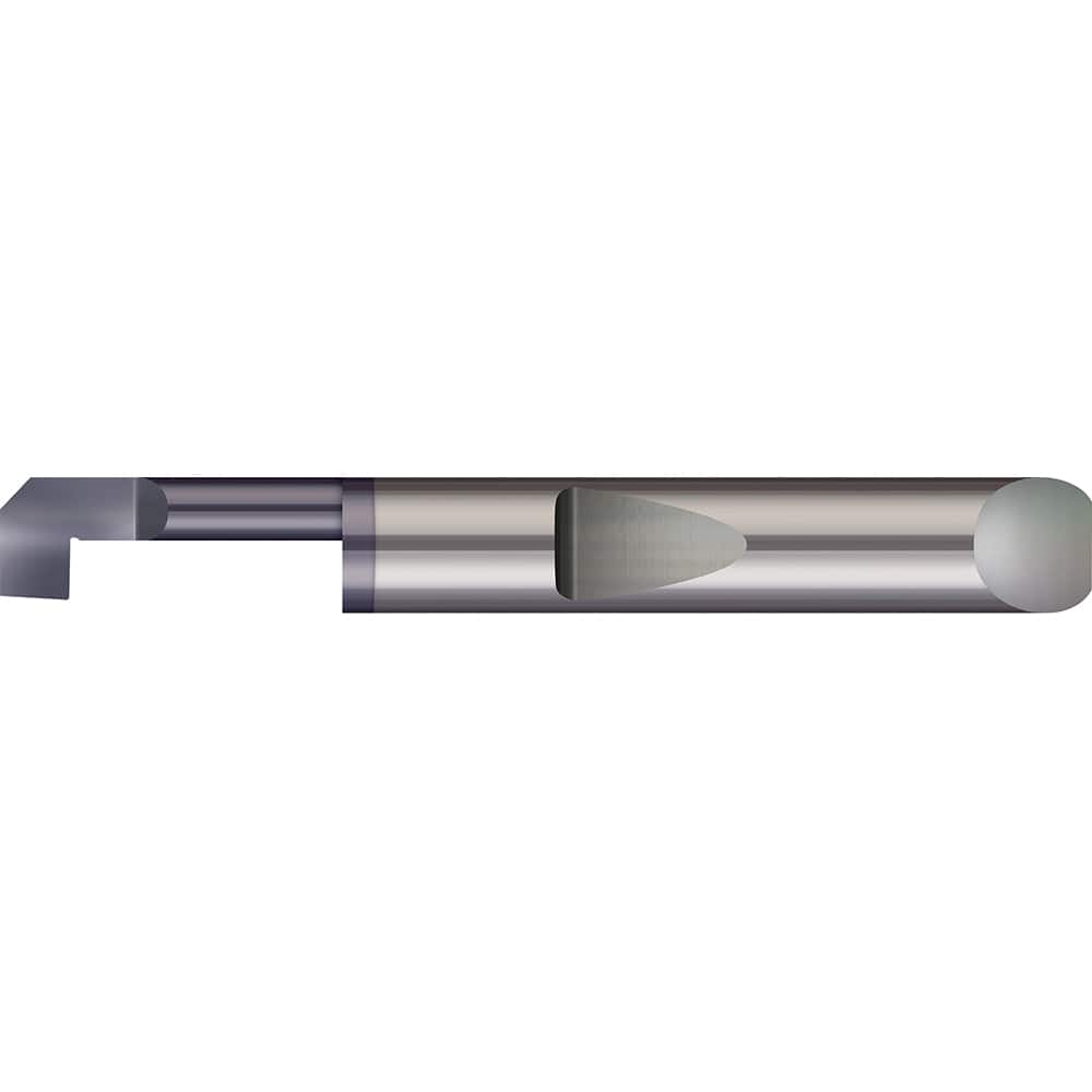 Micro 100 - Boring Bars; Minimum Bore Diameter (Decimal Inch): 0.1560 ; Minimum Bore Diameter (Inch): 5/32 ; Maximum Bore Depth (Decimal Inch): 1.0000 ; Maximum Bore Depth (Inch): 1 ; Material: Solid Carbide ; Boring Bar Type: Back Boring - Exact Tool & Supply