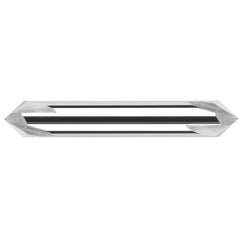 Harvey Tool - 1/4" Diam 40°/140° 2-Flute Double End Solid Carbide Chamfer Mill - Exact Tool & Supply