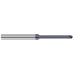 Harvey Tool - 3/32" Diam 90°/90° 2-Flute Single End Solid Carbide Chamfer Mill - Exact Tool & Supply
