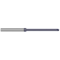 Harvey Tool - 1/32" Diam 90°/90° 2-Flute Single End Solid Carbide Chamfer Mill - Exact Tool & Supply