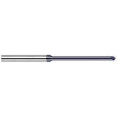 Harvey Tool - 1/16" Diam 90°/90° 2-Flute Single End Solid Carbide Chamfer Mill - Exact Tool & Supply