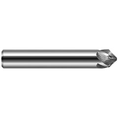 Harvey Tool - 1/4" Diam 40°/140° 3-Flute Single End Solid Carbide Chamfer Mill - Exact Tool & Supply
