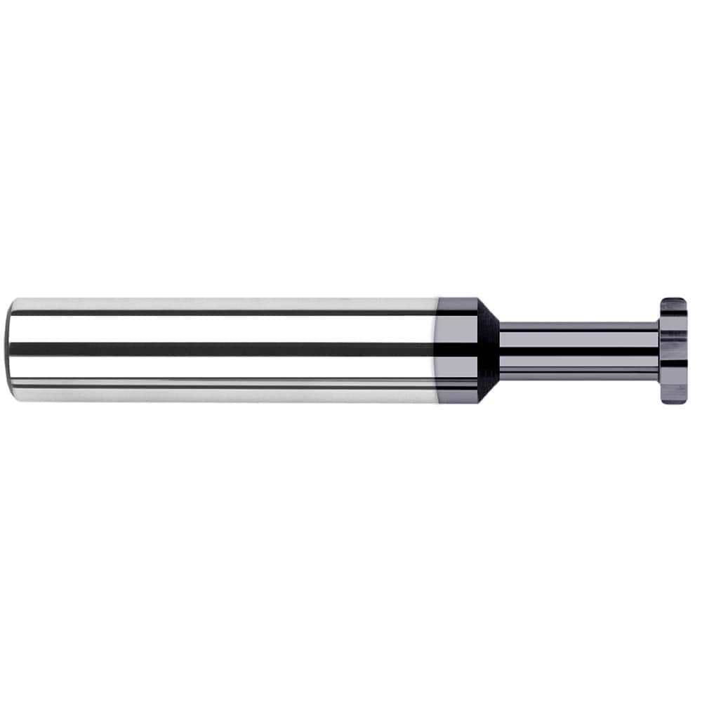 Harvey Tool - 1/8" Cut Diam, 0.5mm Cut Width, 1/8" Shank, Straight-Tooth Woodruff Keyseat Cutter - Exact Tool & Supply
