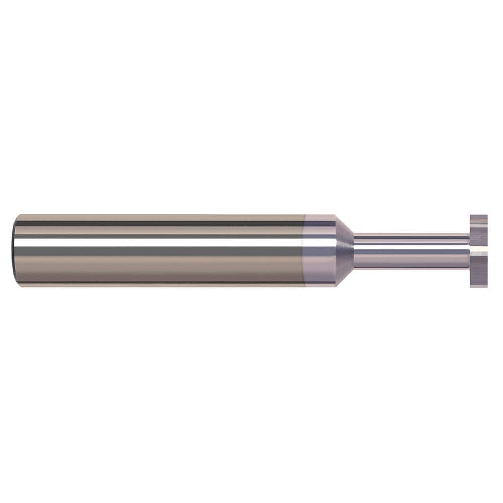 Harvey Tool - 3/32" Cut Diam, 1/64" Cut Width, 1/8" Shank, Straight-Tooth Woodruff Keyseat Cutter - Exact Tool & Supply