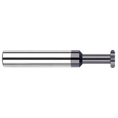 Harvey Tool - 1/8" Cut Diam, 0.04" Cut Width, 1/8" Shank, Straight-Tooth Woodruff Keyseat Cutter - Exact Tool & Supply