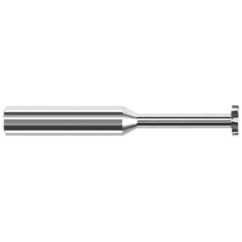 Harvey Tool - 1/8" Cut Diam, 1/32" Cut Width, 1/8" Shank, Staggered-Tooth Woodruff Keyseat Cutter - Exact Tool & Supply