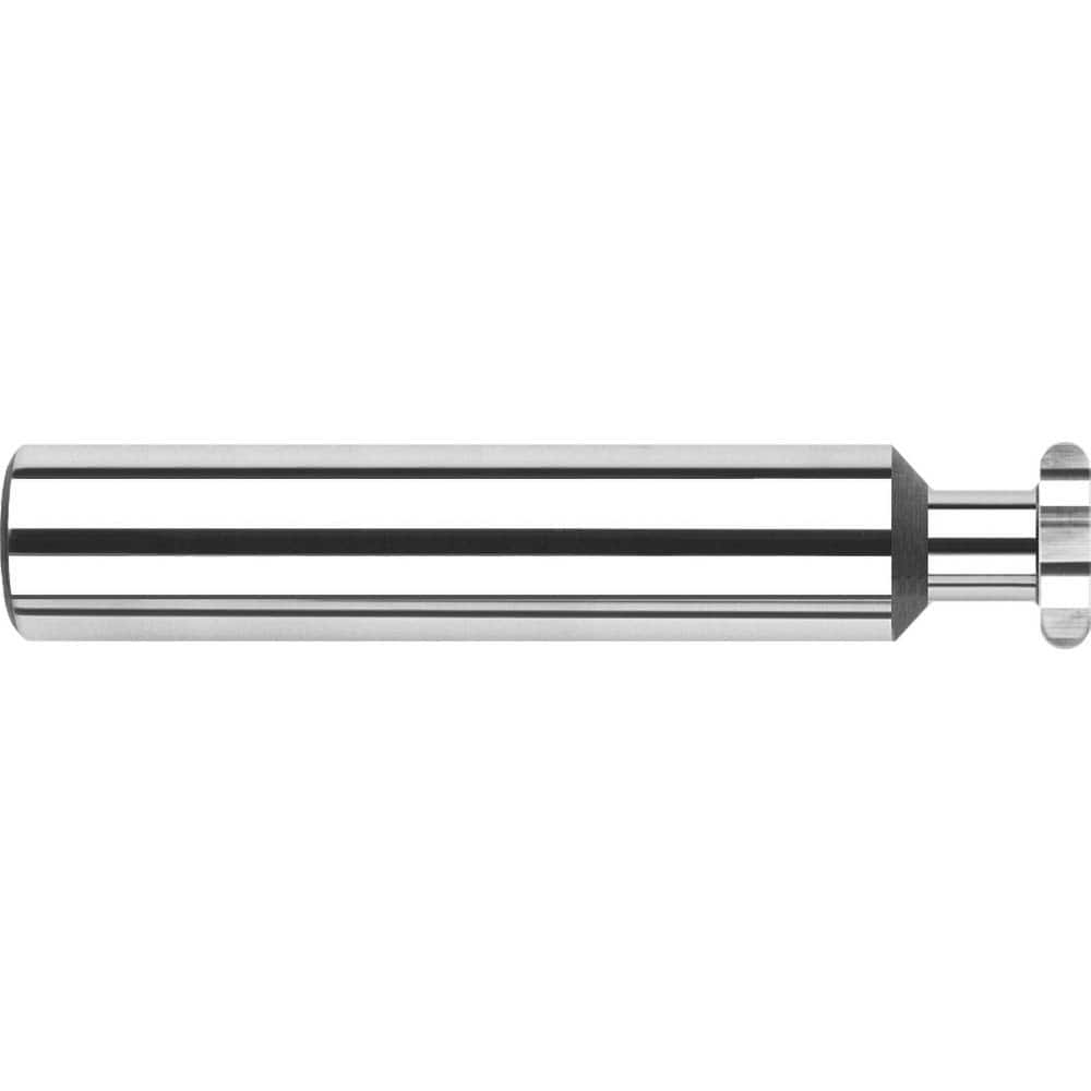 Harvey Tool - 1/4" Cut Diam, 0.0624" Cut Width, 1/4" Shank, Straight-Tooth Woodruff Keyseat Cutter - Exact Tool & Supply