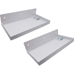 Triton - Peg Board Accessories; Type: Pegboard Shelf ; For Use With: DuraBoard; 1/4" & 1/8" Pegboards ; Color: White ; Contents: (2) Shelf - Exact Tool & Supply