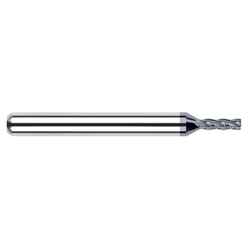 Miniature End Mills - Stub & Standard - 0.0750″ Cutter Diameter × 0.1120″ Length of Cut Carbide Square End Mill, 2 Flutes, AlTiN Coated - Exact Tool & Supply