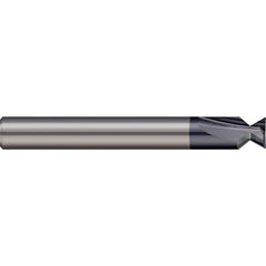 Harvey Tool - 4° 1/4" Cut Diam, 1/2" Cut Width, Solid Carbide Dovetail Cutter - Exact Tool & Supply